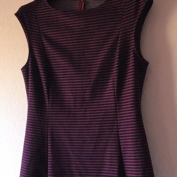 Gap navy red stripe sleeveless dress size 12 - Picture 4 of 7